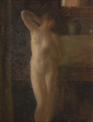 Study of nude in an interior