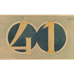 Hotel Jassedé: ceramic panel, number 41