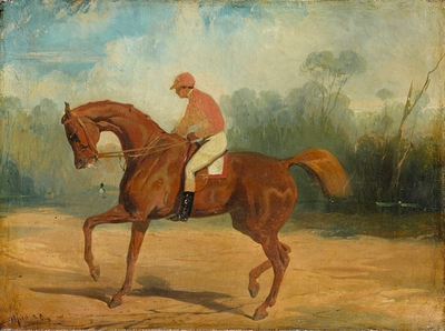 Cheval de course et son jockey