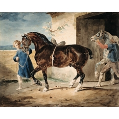 The exit from the stable