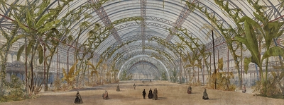 Crystal Palace project in the Saint-Cloud park: interior view