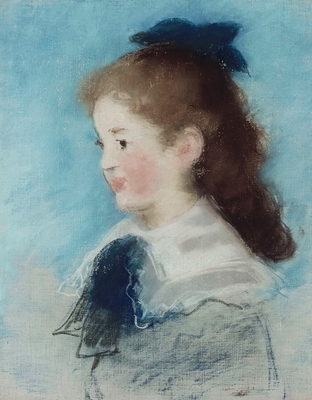 Portrait of Miss Hecht in profile
