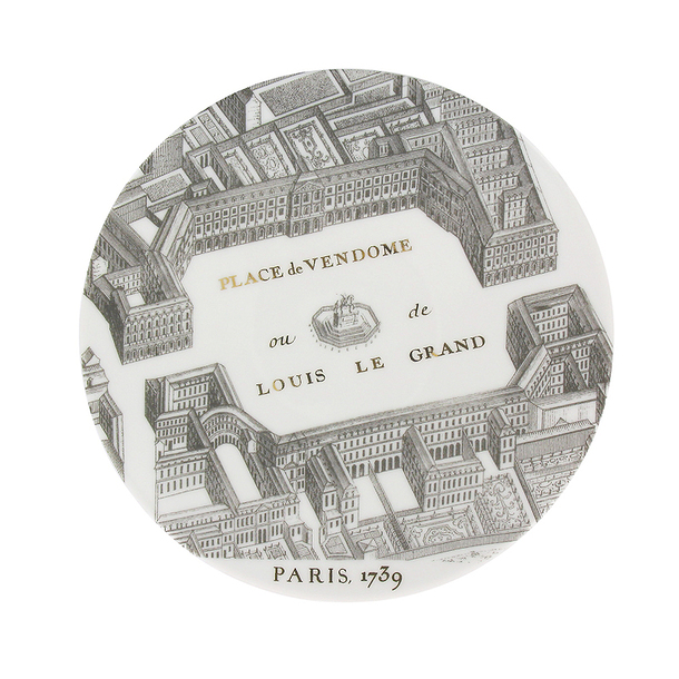 "Turgot Map of Paris" Plate - Gold, Porcelain | Boutiques ...