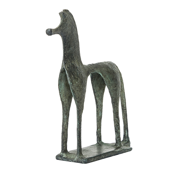 Cheval grec en bronze sur socle grece antique BDK179 