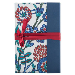 Notebook with Ribbon Iznik - Tile with Plumtree Blossoms