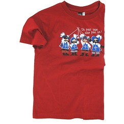T-shirt Mousquetaires - Rouge