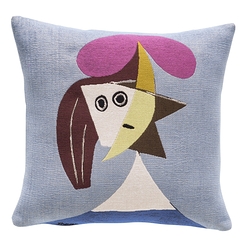 Housse de coussin Picasso Femme au chapeau