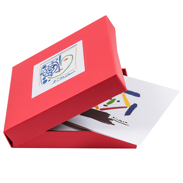 12 cartes doubles carrées & enveloppes - Picasso