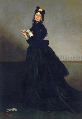 The Lady with the glove. Mrs. Carolus-Duran, born Pauline Croizette (1839-1912), painter
