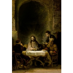 Christ revealing himself to the Emmaus pilgrims