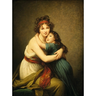 Mrs Vigée-Le Brun and her daughter, Jeanne-Lucie, known as Julie