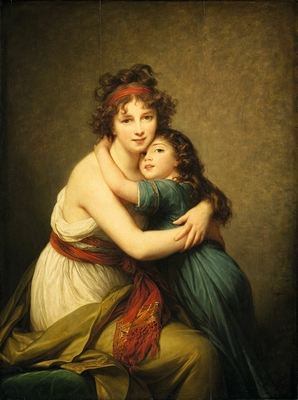 Mrs Vigée-Le Brun and her daughter, Jeanne-Lucie, known as Julie