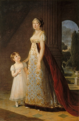 Caroline Bonaparte (1782-1839) and her eldest daughter Laetitia Josephine