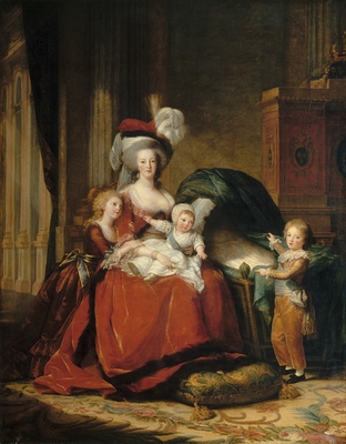 Marie-Antoinette de Lorraine-Habsbourg, Queen of France and her children