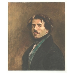 Estampe Autoportrait de Delacroix, dit au gilet vert, 2003 - Pietro Sarto