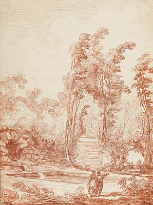 Characters near a pool